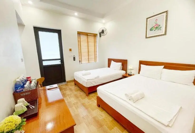 اتاق استاندارد سه تخته با چشمانداز باغ, Tam Coc Golden Sky Homestay
