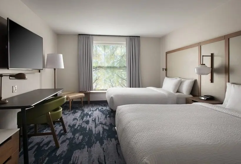２ダブルベッドのスタンダードルーム, Fairfield Inn & Suites By Marriott Williamstown