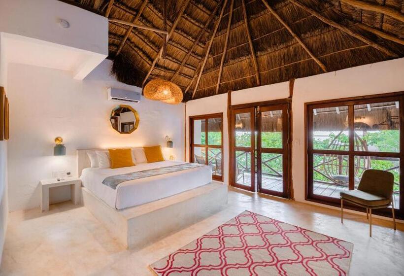 Deluxe-huone King-vuode, Azulea Bacalar Hotel & Spa   Lagoon Front