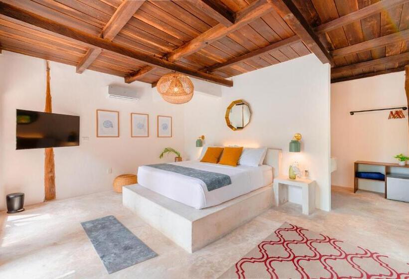 Номер Deluxe Кровать Кинг, Azulea Bacalar Hotel & Spa   Lagoon Front