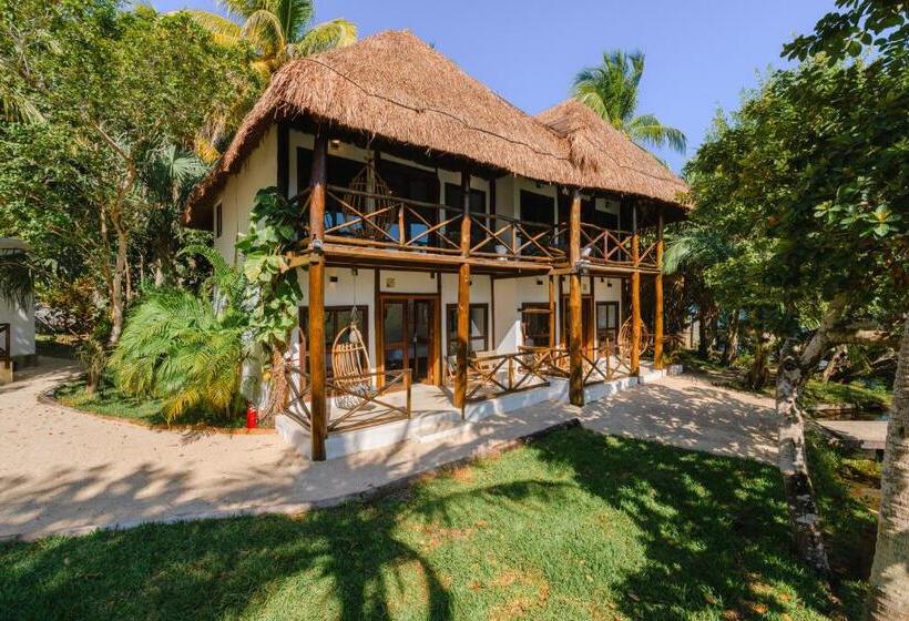 Deluxe-huone King-vuode, Azulea Bacalar Hotel & Spa   Lagoon Front