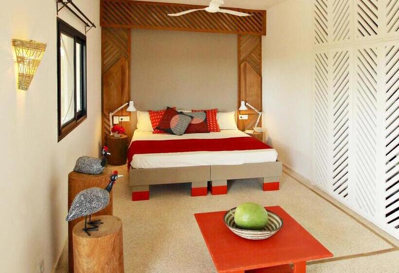 Standard Værelse til 4 pers. Haveudsigt, Les Manguiers De Guéréo