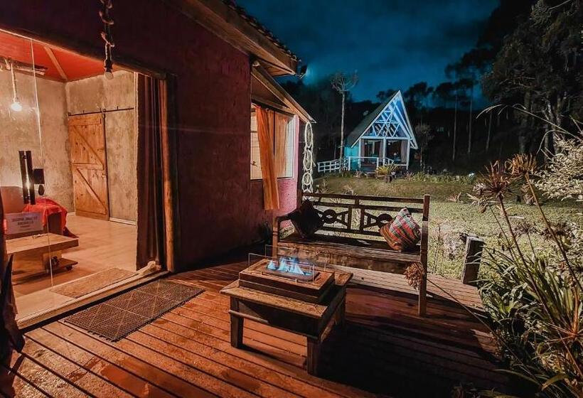 اتاق استاندارد با چشمانداز کوهستان, Pousada Jardim Do Buda   Café E Piscina