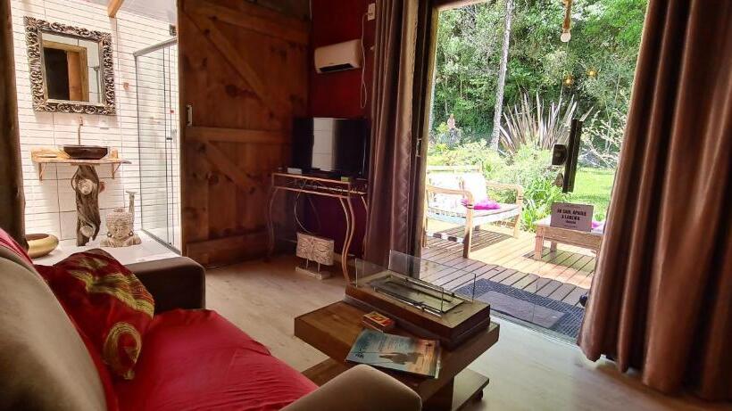 اتاق استاندارد با چشمانداز کوهستان, Pousada Jardim Do Buda   Café E Piscina