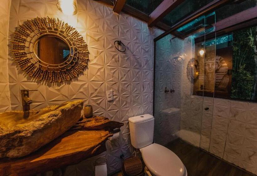 کلبه ییلاقی سوپریور یک خوابه, Pousada Jardim Do Buda   Café E Piscina