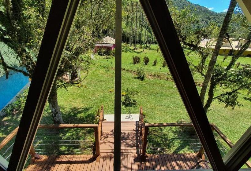 샬레, Pousada Jardim Do Buda   Café E Piscina