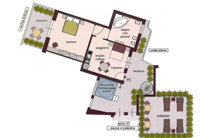 1 Bedroom Penthouse Apartment, Hh Hermoso Housing Alessandria