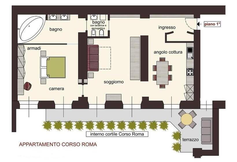 Apartamento Deluxe 1 Quarto, Hh Hermoso Housing Alessandria