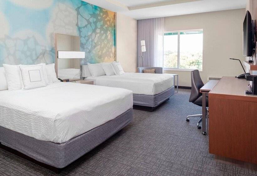 غرفه قياسيه سريرين مزدوجين, Courtyard By Marriott Deland Historic Downtown