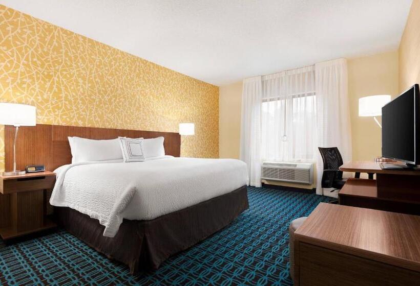 스탠다드 룸 킹사이즈 침대, Fairfield Inn & Suites By Marriott Charlottesville Downtown/university Area