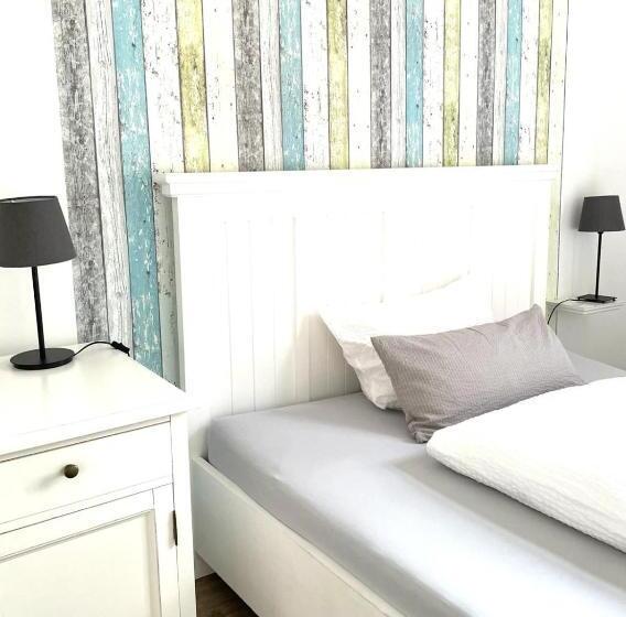 اتاق یک تخته با چشمانداز باغ, Gästehaus Teerlings Hafen