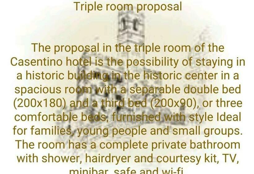 スタンダードトリプルルーム, Albergo Casentino