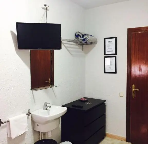 バスルーム共有のシングルスタンダード, Hostal Restaurante Avenida De Madrid