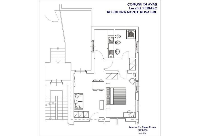 침실 1개 전망 아파트, R.t.a. Hotel Monte Rosa