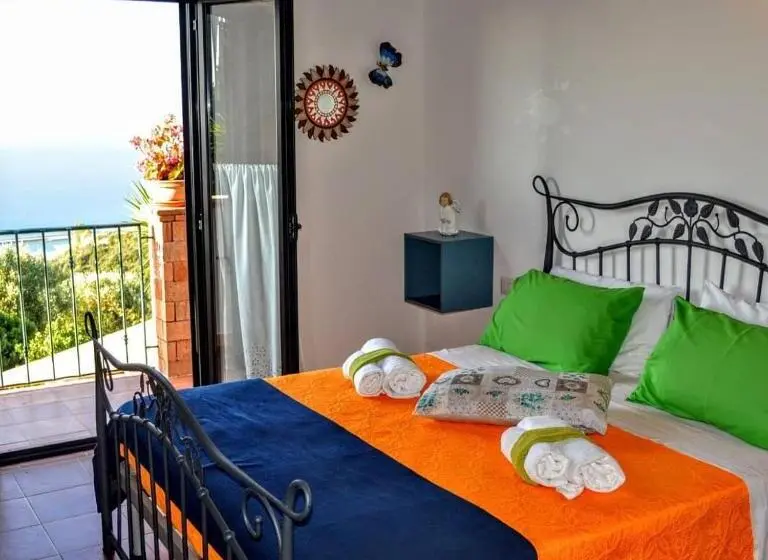 Deluxe-huone Merinäkymä Parveke, B&b Le Anthos