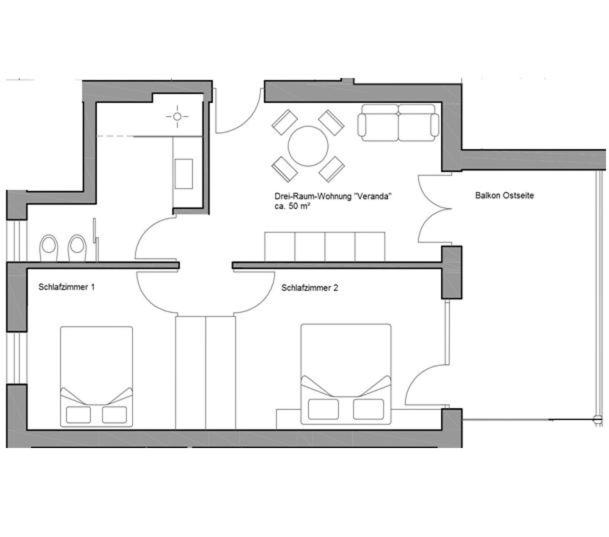 Апартаменты 2 Спальни, Brühl Suites&residence