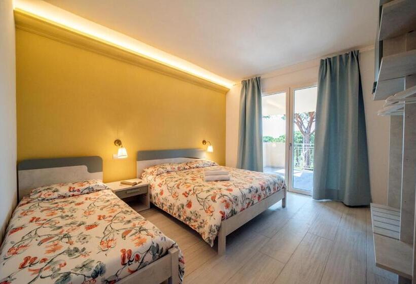 带1个卧室的带海景的公寓, Residence Le Grazie Est