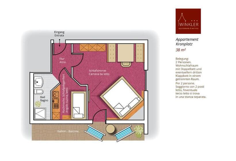 Студия Стандарт, Appartement  Und Wellnesshotel Winkler