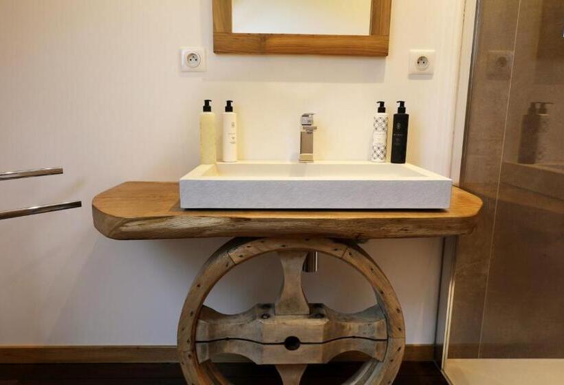 غرفة قياسية مع حمام خارجي, Maison D'hôtes & Spa La Scierie