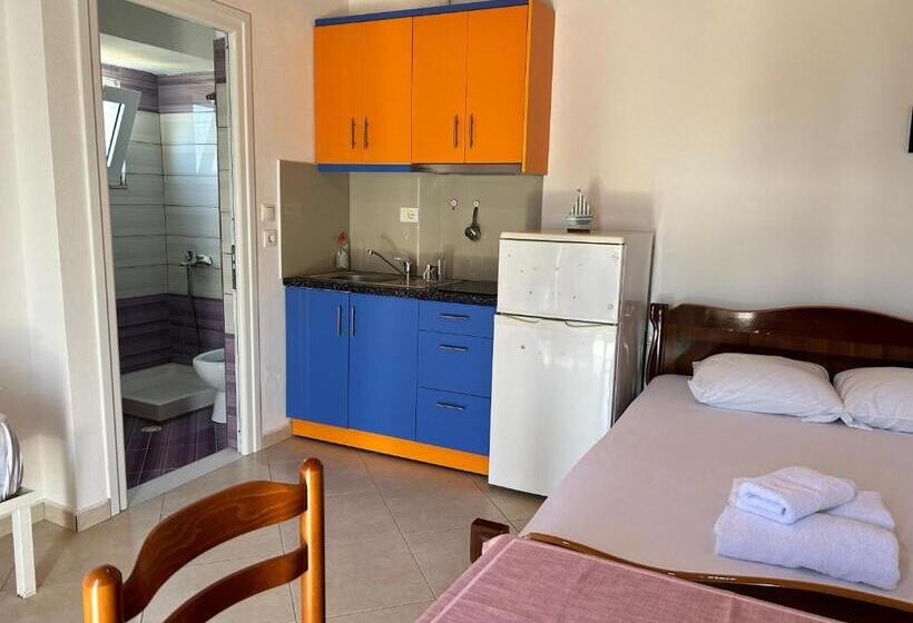 带海景的标准工作室, Guesthouse Dollomaja Ksamil