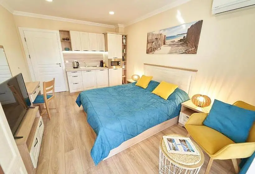 اتاق استاندارد با چشم‌انداز دریا, Burgas Beach Resort Apartments