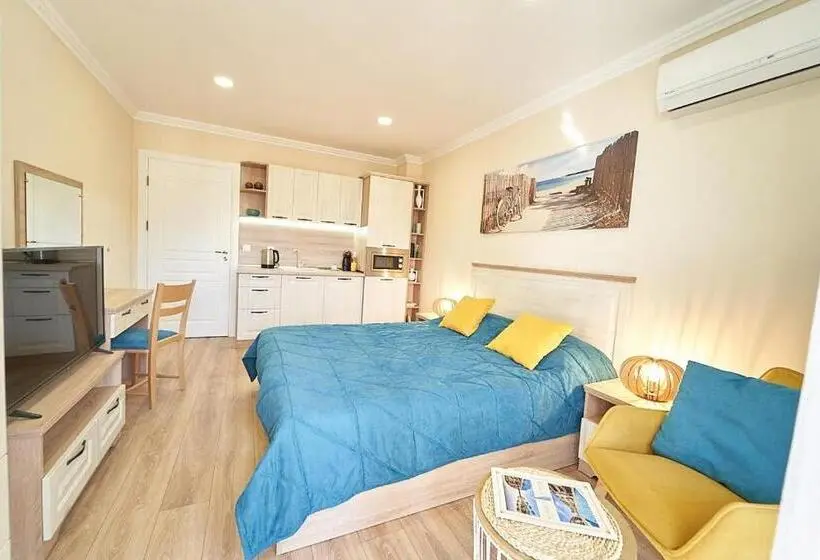 اتاق استاندارد با چشم‌انداز دریا, Burgas Beach Resort Apartments