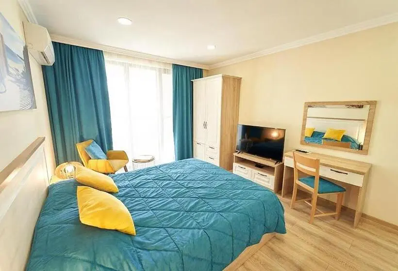 اتاق استاندارد با چشم‌انداز دریا, Burgas Beach Resort Apartments