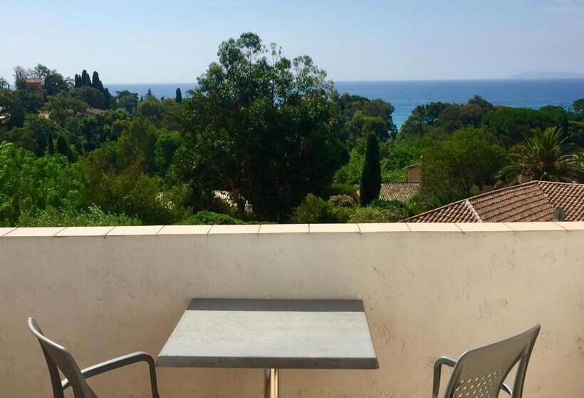 스탠다드 발코니 룸 바다 전망, Hôtel Beau Site