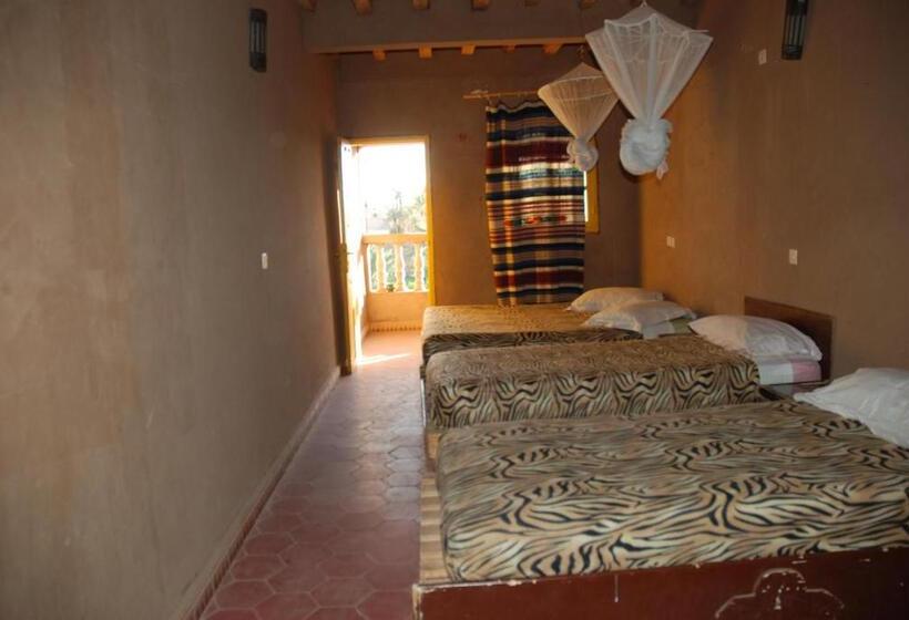 اتاق استاندارد چهارنفره با چشم‌انداز باغ, D Hôte Jnane Dar Diafa