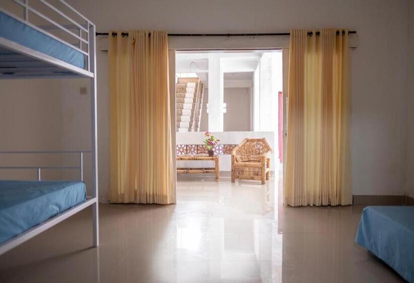 共用房间的床, Tipsea Turtle Rooftop Hostel Gili Trawangan