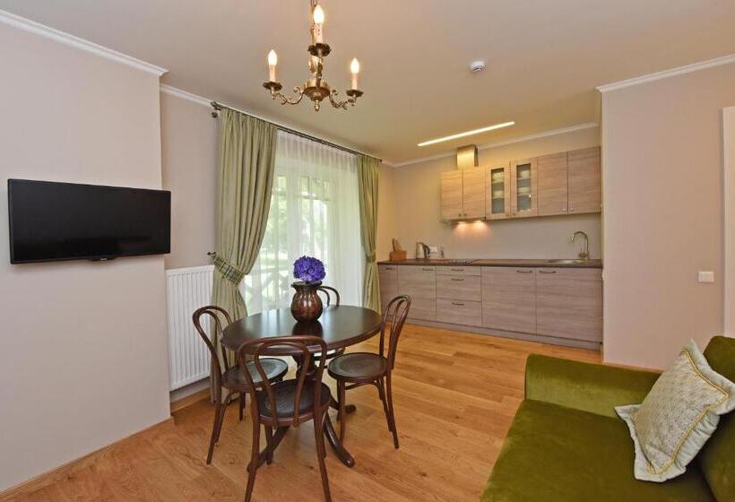 آپارتمان 1 خوابه با تراس, Vila Klasika