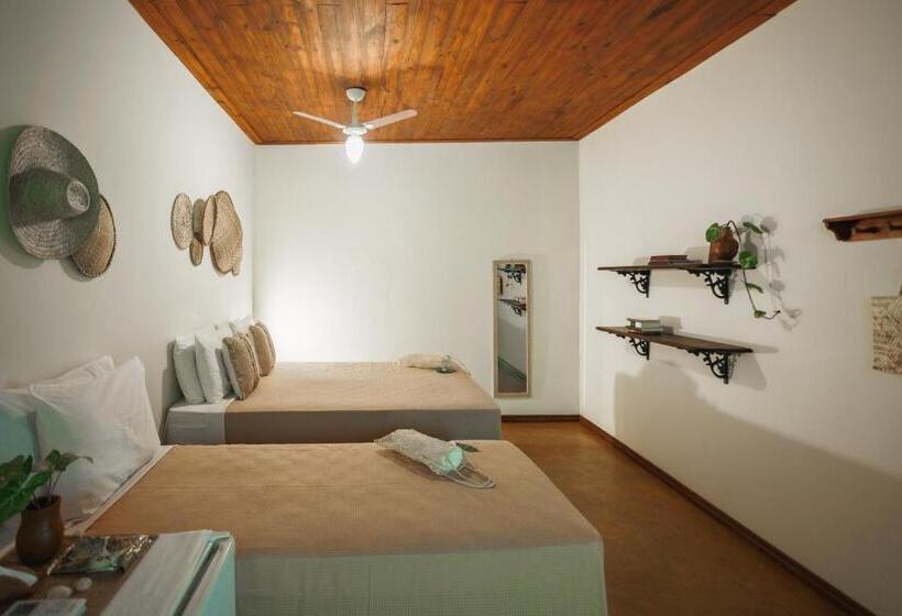 اتاق استاندارد سه تخته با بالکن, Pousada Pouso Da Maré