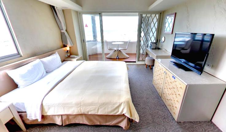 اتاق استاندارد با بالکن و چشمانداز دریا, Blue Ocean