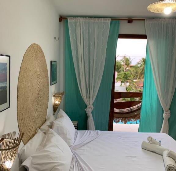 חדר דלוקס עם מרפסת, Pousada 360