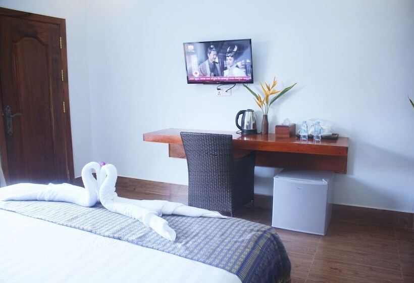 اتاق استاندارد با چشم‌انداز استخر, Ramchang Guesthouse