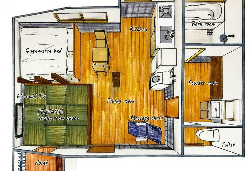 수피리어 룸, Kunugi Relaxation With 4 Modern Rooms