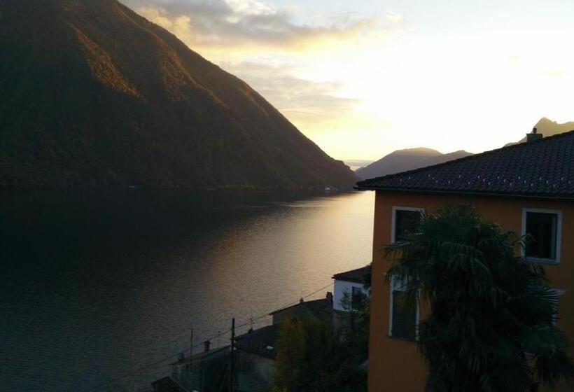 חדר סטנדרד יחיד חדר אמבטיה משותף, Ristorante Le Bucce Di Gandria