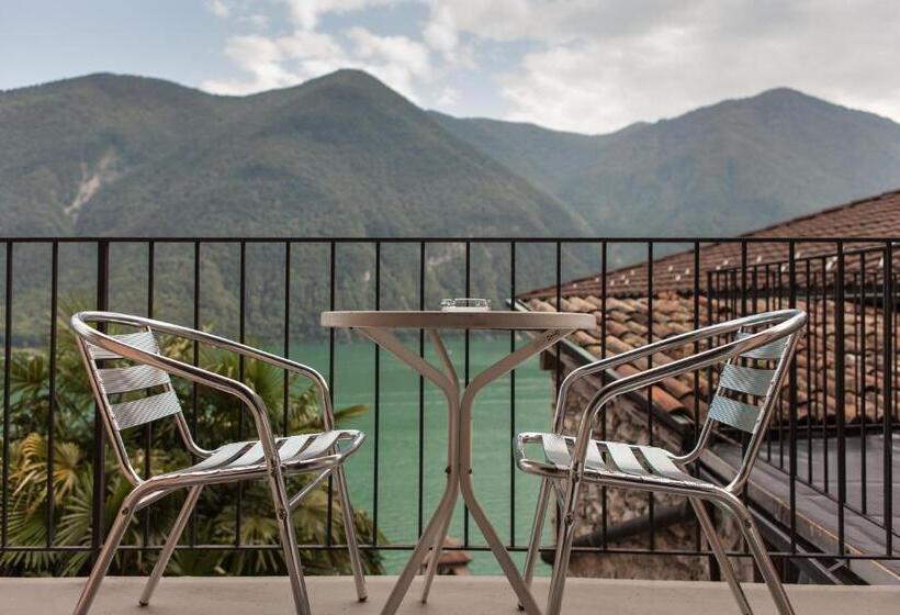 חדר סטנדרד יחיד חדר אמבטיה משותף, Ristorante Le Bucce Di Gandria