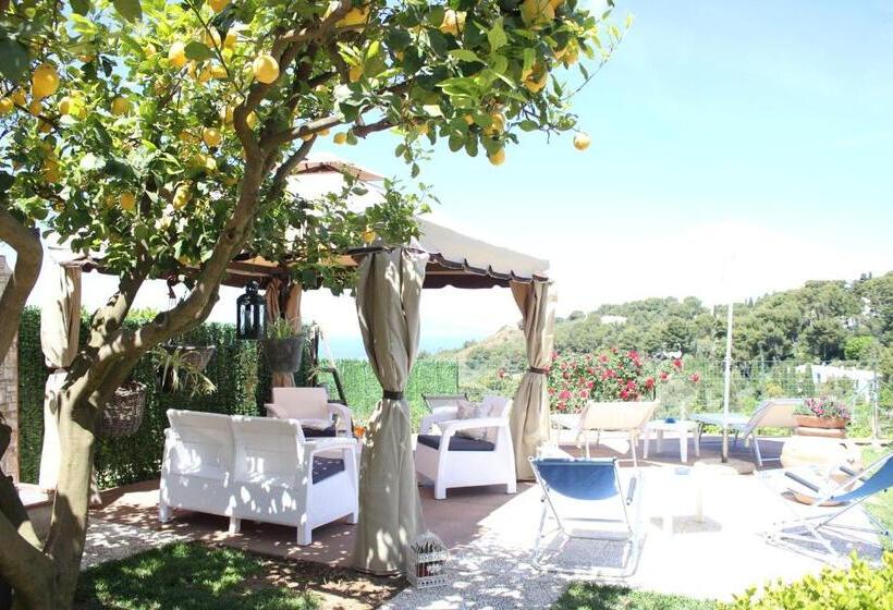 חדר דלוקס עם מרפסת נוף לים, B&b Villa Cristina