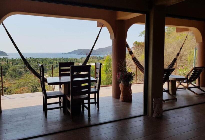 キングサイズベッドのスタンダードルーム, Casa Arcoiris Zihuatanejo B&b