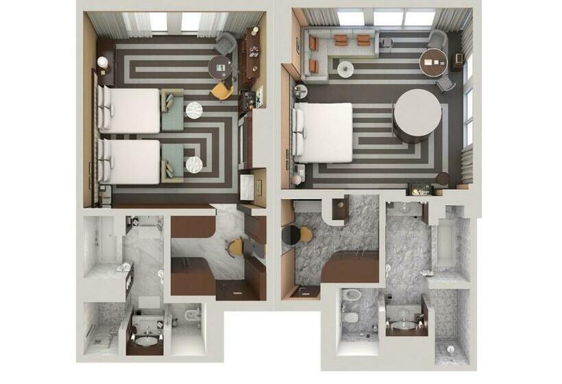 Стандартный Номер Кровать Кинг, Waldorf Astoria Dubai International Financial Centre