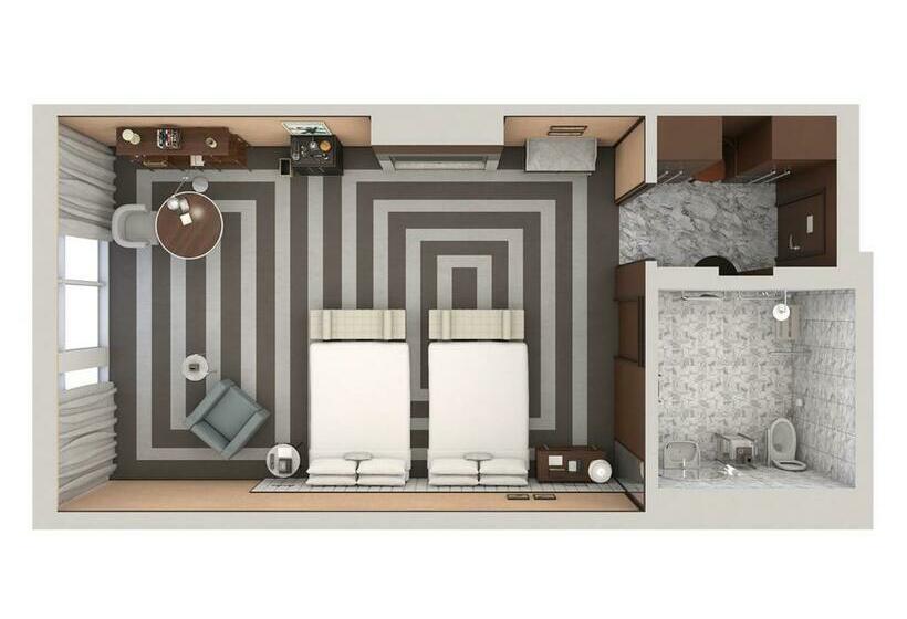 Номер Deluxe Адаптированный для Инвалидов, Waldorf Astoria Dubai International Financial Centre