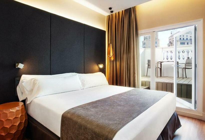 غرفة سوبيريور مزوَّدة بتراس, Catalonia Gran Via Madrid