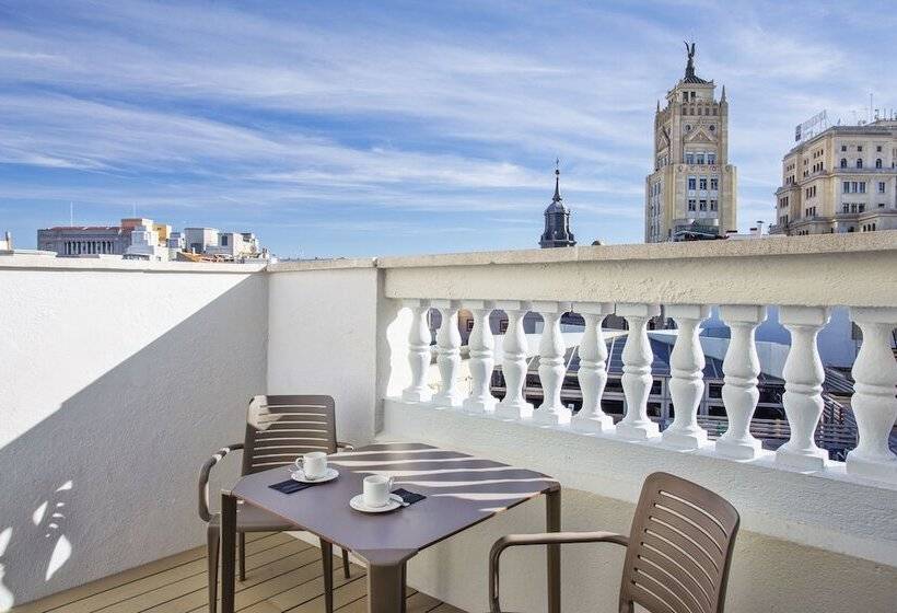 غرفة سوبيريور مزوَّدة بتراس, Catalonia Gran Via Madrid