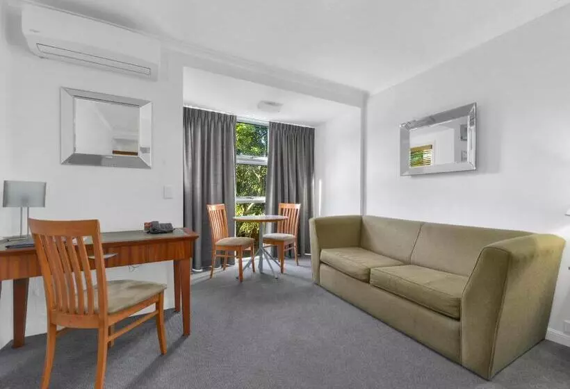 キングサイズベッドのデラックスルーム, Airport Heritage Motel