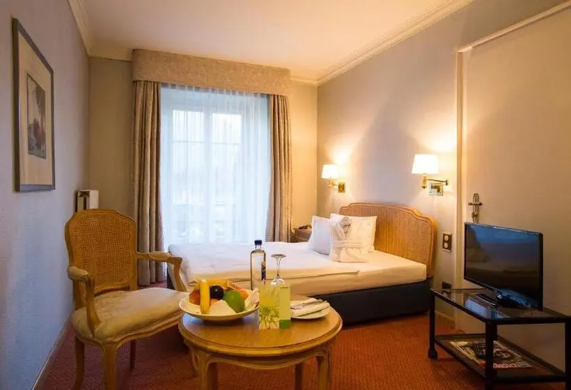 اتاق استاندارد یک تخته با بالکن, Grand Hotel Beau Rivage Interlaken