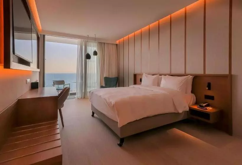 اتاق استاندارد با بالکن و چشمانداز دریا, Radisson Beach Resort Larnaca