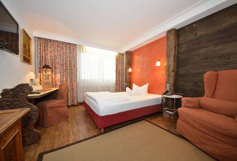 غرفة كومفورت فردية, Ringhotel Alpenhof   Patchwork