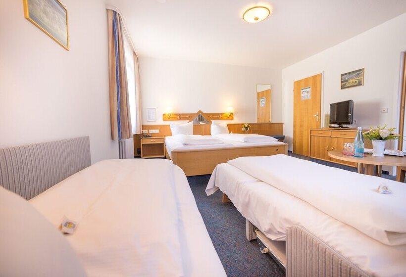 Quarto Quádruplo Estandar, Tiptop Hotel Garni Pfauen