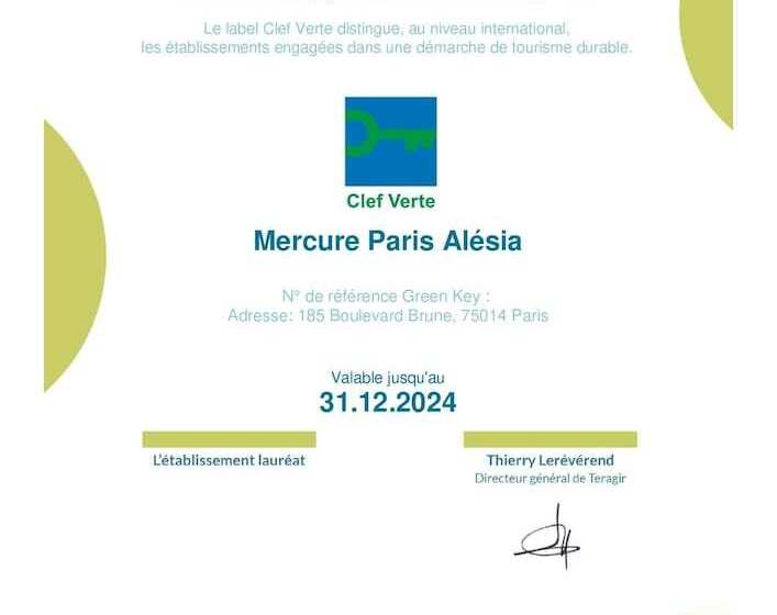 اتاق استاندارد, Mercure Paris Alesia